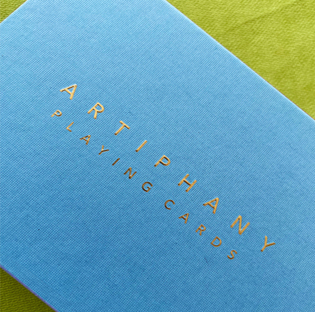 Double Deck Playing Card Box (Blue) EMPTY