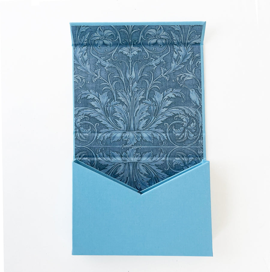 Double Deck Playing Card Box  (Blue)
