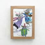 Mice Skating Boxed Notes | Single design set - 8 Cards