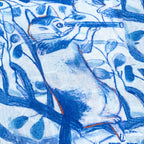 Blue Catousse Tea Towel