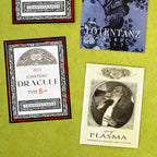 Vintage Vampire Wine Labels