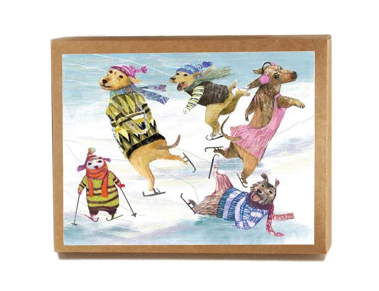 Dogs Skate | 8 Cards - SMALL