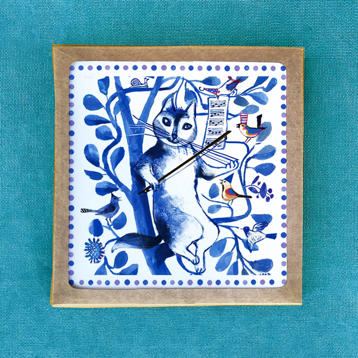 Whisker Violin - Set of 6 Square Cards