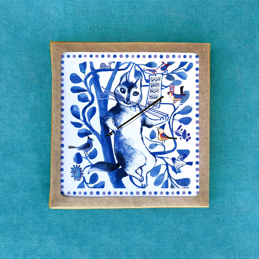 Whisker Violin - Set of 6 Square Cards