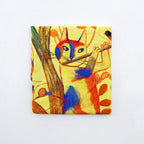 Flute & Feathers Tea Towel