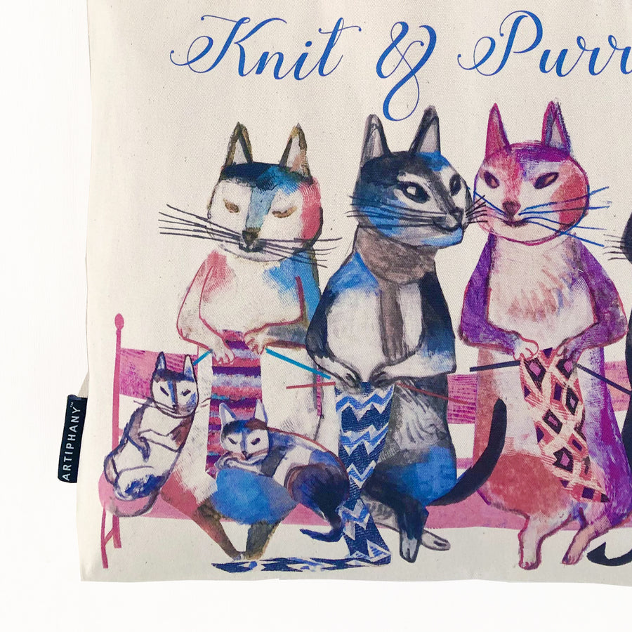 Knit & Purrl Tote Bag