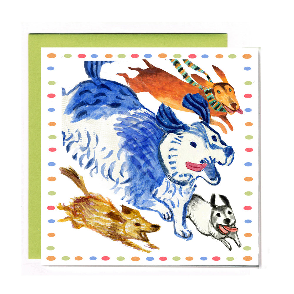 Off Leash - Set of 6 Square Cards