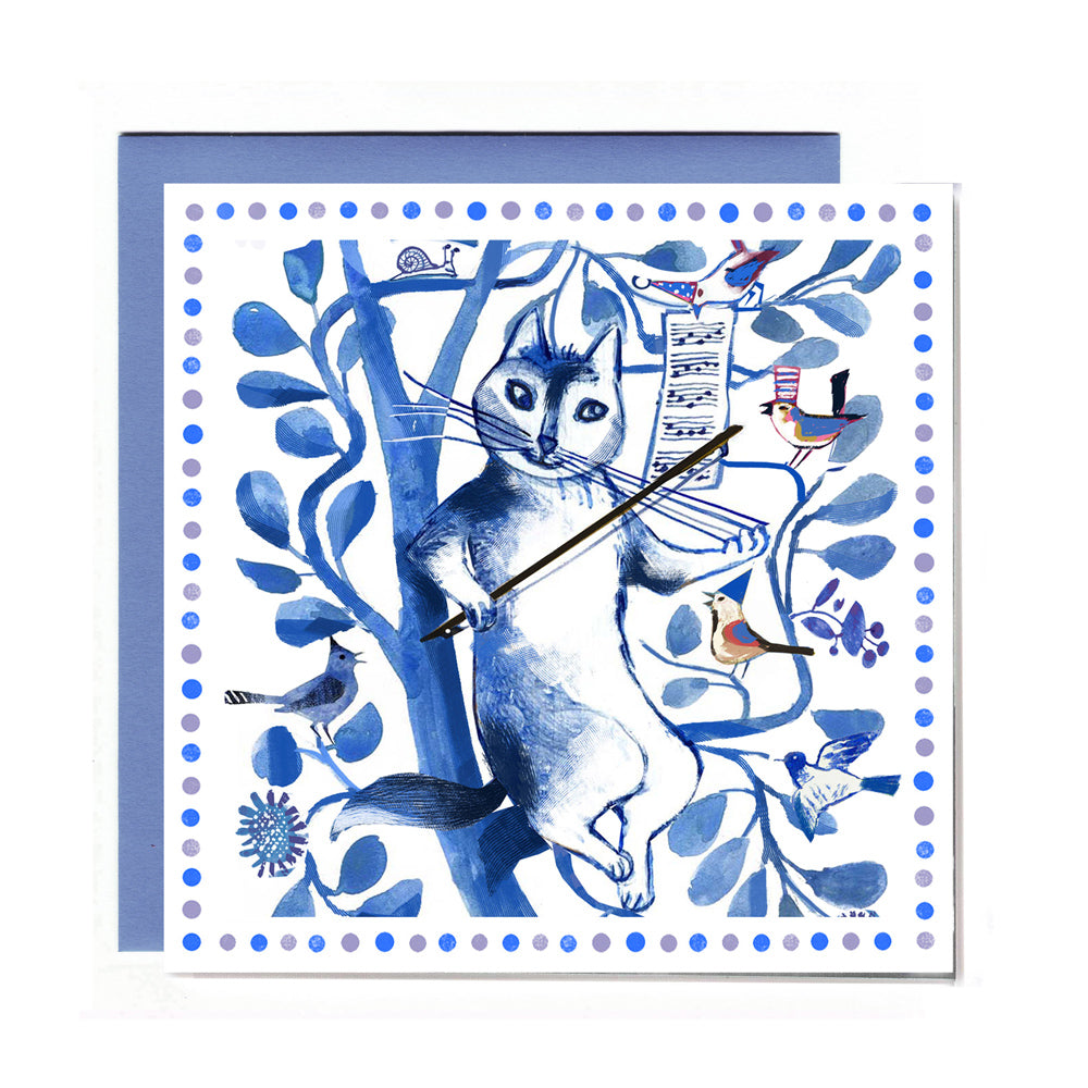 Whisker Violin - Set of 6 Square Cards