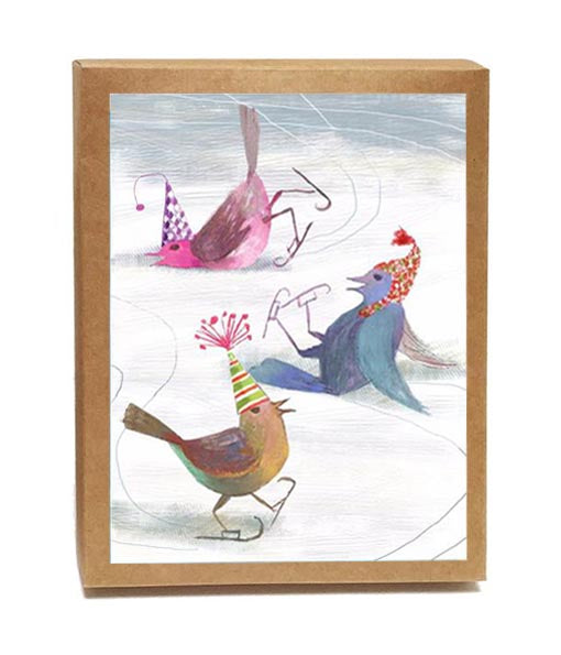 Bird Skate Boxed Notes | Single design set - 8 Cards