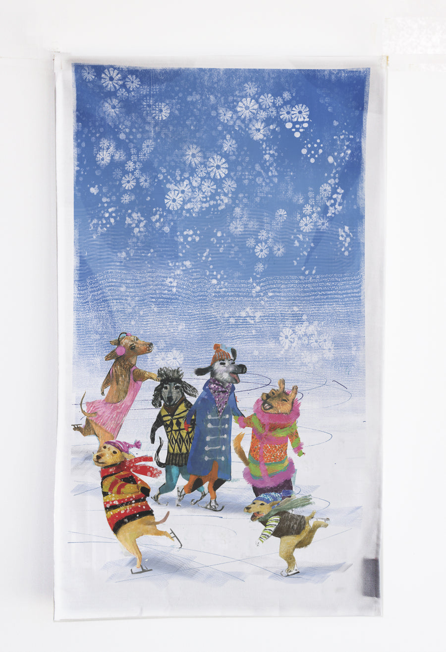Hounds on Ice Tea Towel
