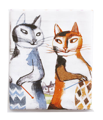 Knit & Purrl Tea Towel