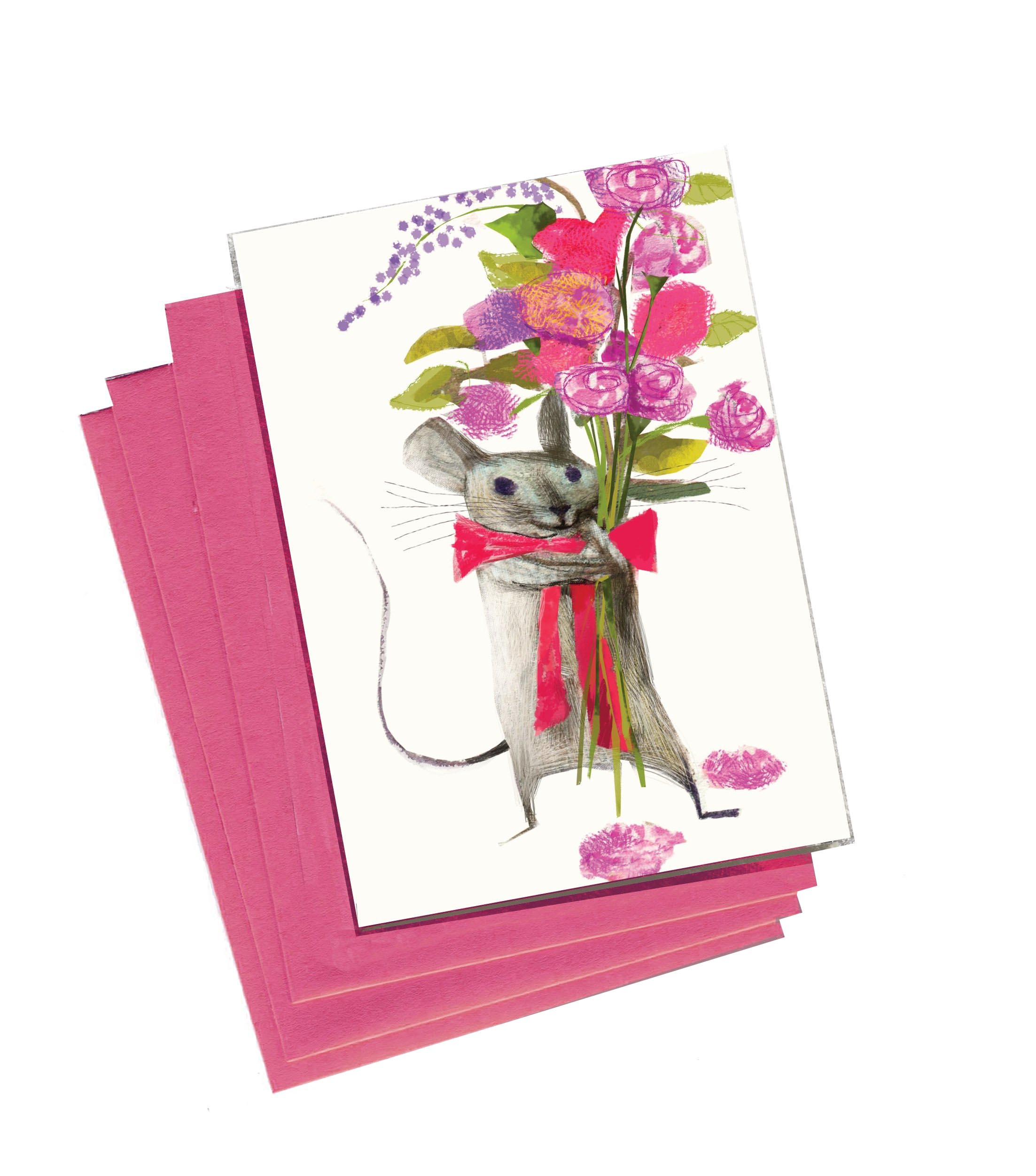 Merci Bouquet Boxed Notes | Single design set - 8 Cards