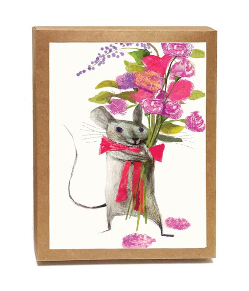 Merci Bouquet Boxed Notes | Single design set - 8 Cards