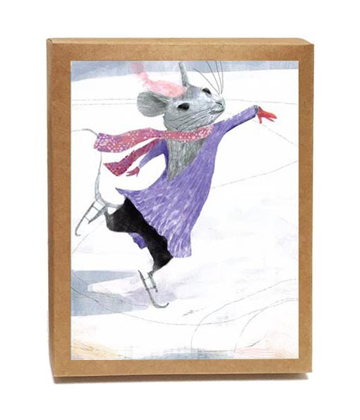 One Mouse Skate Boxed Notes - Set of 8 Cards