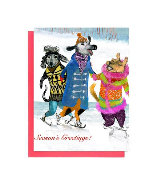 Dogs Skating (Trifold)