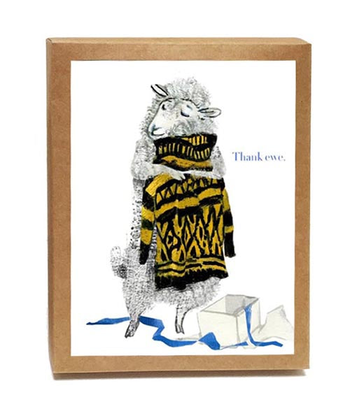 Thank Ewe Boxed Notes | Single design set - 8 Cards
